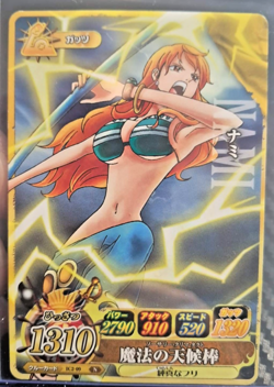 One Piece BANDAI PROMO NAMI IC2-09 VERY EARLY CARD LUFFY CREW - Image 1