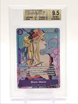 BLACK MARIA 2025 ONE PIECE PROMOS ILLUSTRATION VOL. 2 OP08-074 BGS 9.5 Q1404 - Image 1