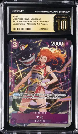 2025 ONE PIECE PC: BEST SELECTION VOL. 4 JPN #OP09-070 NAMI CGC 10 PRISTINE - Image 1