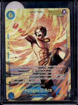 2025 One Piece Carrying On His Will Portgas D. Ace Secret Rare #OP13-119 - Image 1
