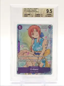 O-NAMI 2025 ONE PIECE PROMOS ILLUSTRATION VOL. 1 OP05-062 BGS 9.5 Q1404 - Image 1