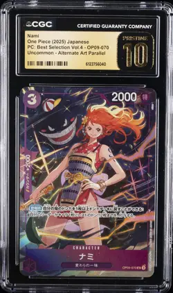 2025 ONE PIECE PC BEST SELECTION VOL. 4 JPN #OP09-070 NAMI CGC 10 PRISTINE - Image 1
