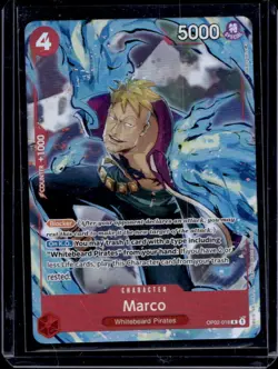 2022 One Piece Paramount War Marco Rare #OP02-018 - Image 1