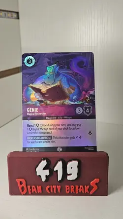 Disney Lorcana Winterspell Genie Magical Researcher Epic 210/204 - Image 1