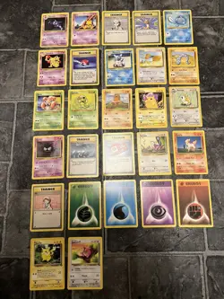 Pokemon Vintage Card Bundle Job Lot Base Set , Fossil 1999 Mixed Cards - Image 1