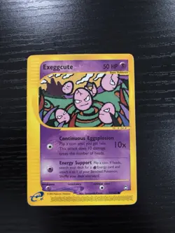 Pokemon Aquapolis Exeggcute Common Regular 50 HP Card 077/147 English 2002 - Image 1