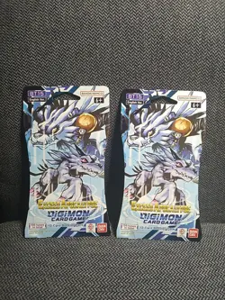 2 NEW Packs Of Digimon Exceed Apocalypse 12-Card Booster Packs (BT15) BANDAI - Image 1