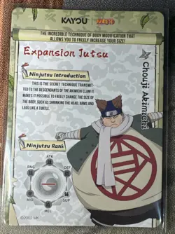 Naruto Kayou English Series 2 Card - Choji Akimichi - NRSA02-SSR-019L3 - Image 2