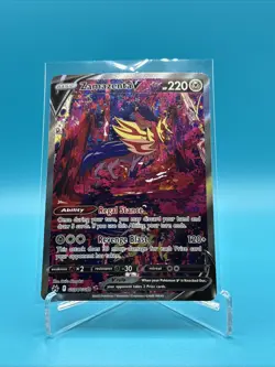 Pokemon TCG Zamazenta v Crown Zenith Galarian Gallery Ultra Rare Card GG54/GG70 - Image 1
