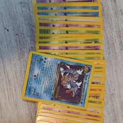 Pokemon TCG Mixed Card Lot Prerelease Holo Regular Dark Gyarados Blaine's Ponyta - Image 1