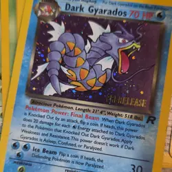 Pokemon TCG Mixed Card Lot Prerelease Holo Regular Dark Gyarados Blaine's Ponyta - Image 2