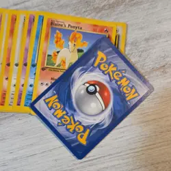 Pokemon TCG Mixed Card Lot Prerelease Holo Regular Dark Gyarados Blaine's Ponyta - Image 4
