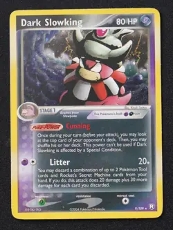 Dark Slowking 9/109 Team Rocket Returns Holo MP Pokemon Card - Image 1