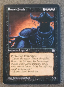 MTG Card Ihsan's Shade Summon Legend Black Homelands 1995 NM (DS3D1)............ - Image 1