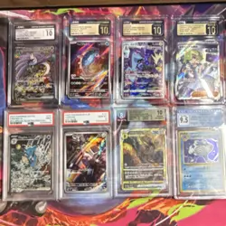 Graded Pokemon Lot (16 Cards) Zapdos Snorlax Kyogre Lugia SVJ Holo Full Art - Image 1