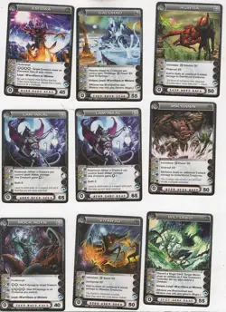 Chaotic lot #062. Lot of 9 M'arrillian creature cards. All MAX Energy - Image 1