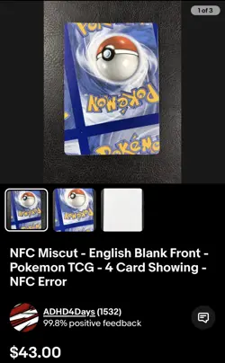 Combined Pokemon Test Print & NFC Blank Card Order For : wusus-79 - Image 2
