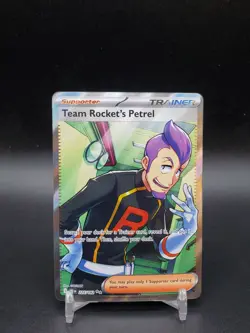 Team Rocket’s Petrel 226/182 Destined Rivals Full Art NM Pokemon Card - Image 1