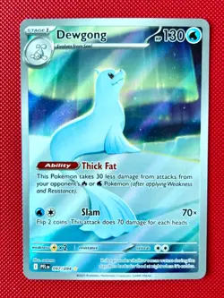 Dewgong Illustration Rare Holo 097/094 Phantasmal Flames Pokemon Card NM - Image 1