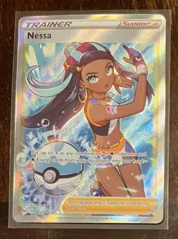 Pokemon TCG Nessa Lost Origin Trainer Gallery Holo Ultra Rare Card TG27/TG30 - Image 1