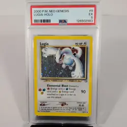 2000 Pokemon Neo Genesis Lugia Holo Card PSA 5 - Image 1