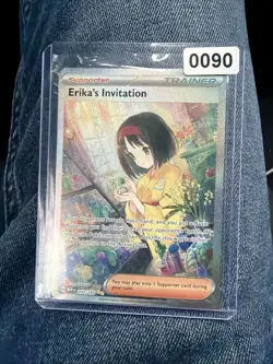 Pokemon TCG Scarlet & Violet Trainer Supporter Erika's Invitation Card 203/165 - Image 1