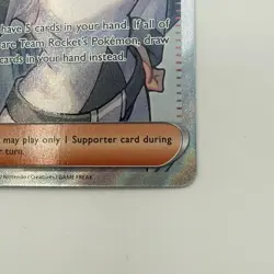 Pokemon Team Rocket's Ariana 224/182 Full Art Trainer Holo Card Stock - Image 2