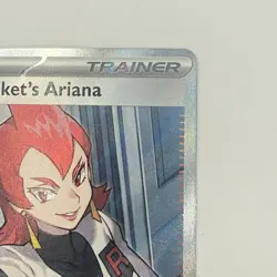Pokemon Team Rocket's Ariana 224/182 Full Art Trainer Holo Card Stock - Image 3