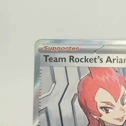 Pokemon Team Rocket's Ariana 224/182 Full Art Trainer Holo Card Stock - Image 4