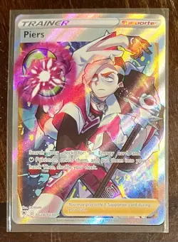 Piers TG28/TG30 Astral Radiance Trainer Gallery NM Full Art Pokemon Card - Image 1