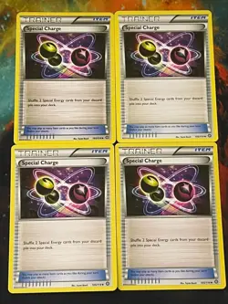 POKEMON 4x SPECIAL CHARGE UNCOMMON STEAM SIEGE NM CARDS - Image 1