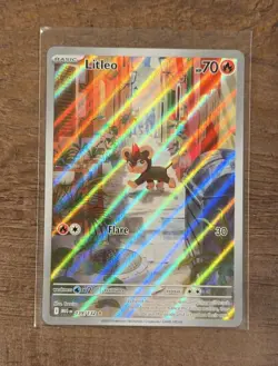Pokemon Card TCG - Litleo 139/132 Illustration Rare Mega Evolution Near Mint🔥 - Image 1