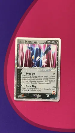 Rocket's Sneasel ex 103/109 Ex Team Rocket Returns Holo Pokemon Card - Image 1