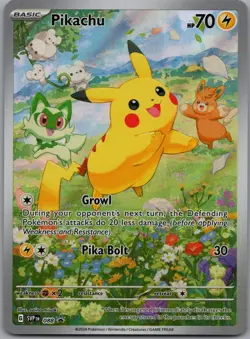 Pokemon TCG Pikachu 088 Sv: Scarlet & Violet Promo Cards Holo Promo Near Mint - Image 1
