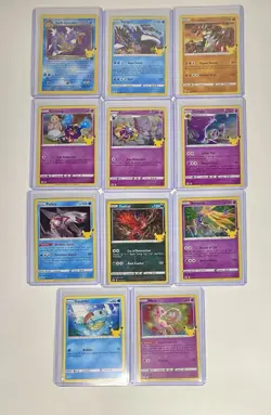 Pokemon Celebrations 25th Anniversary 11 Card Lot Dark Gyarados & More All NM/LP - Image 1