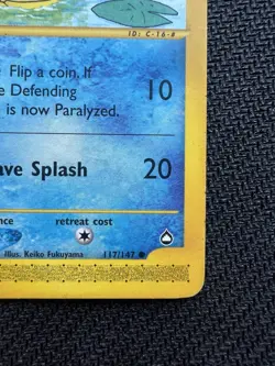 Wooper 117/147 Aquapolis Regular Pokemon Card Moderately Played MP - Image 3