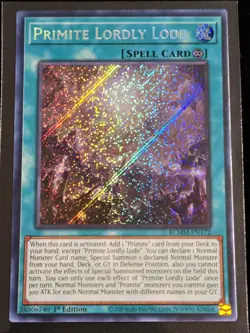 Primite Lordly Lode BLMM-EN172 Battles of Legend Monster Mayhem 1st Yugioh Card - Image 1