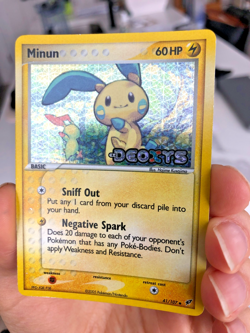 Minun 2005 EX Deoxys 41/107 Reverse Holo Stamped Pokemon Card LP-NM - Image 4