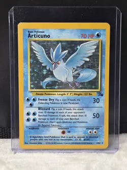 Pokemon TCG Articuno Fossil 2/62 Holo Unlimited Rare Card LP Vintage - Image 1