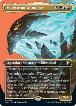 Maelstrom Wanderer (Borderless Profile) [Commander Masters] Foil Near Mint - Image 1