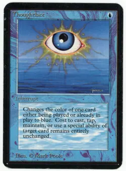 MTG Thoughtlace, Alpha, Moderately Played, English - Image 1