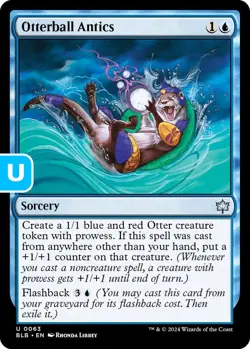MTG Otterball Antics Bloomburrow Uncommon Sorcery NM - Image 1