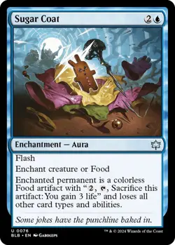 MTG Sugar Coat Bloomburrow U Enchantment Aura NM - Image 1