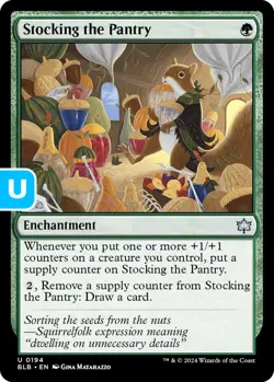 MTG Stocking the Pantry Bloomburrow Uncommon Enchantment NM - Image 1