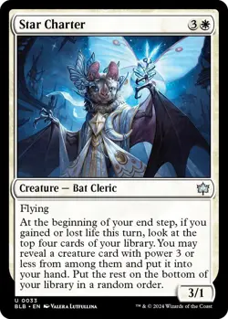 MTG Star Charter Bloomburrow Uncommon Creature Bat Cleric NM - Image 2