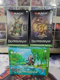 Bloomburrow Bundle Box And Two Commander Deck Combo. - Image 1