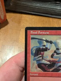 Magic: The Gathering Final Fortune Instant 1996 Red D. Alexander Gregory Regular - Image 2