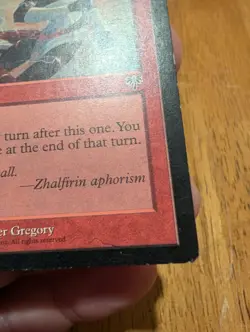 Magic: The Gathering Final Fortune Instant 1996 Red D. Alexander Gregory Regular - Image 4