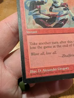 Magic: The Gathering Final Fortune Instant 1996 Red D. Alexander Gregory Regular - Image 5