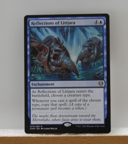 MTG KHM: Reflections of Littjara (Enchantment) Kaldheim Regular Rare 073/285 - Image 1